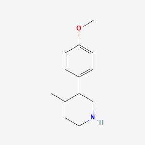 molecular formula C13H19NO B2384794 3-(4-Methoxyphenyl)-4-methylpiperidine CAS No. 1529147-63-4