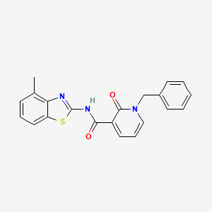 1-benzyl-N-(4-methyl-1,3-benzothiazol-2-yl)-2-oxopyridine-3-carboxamide