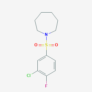 1-((3-Chloro-4-fluorophenyl)sulfonyl)azepane