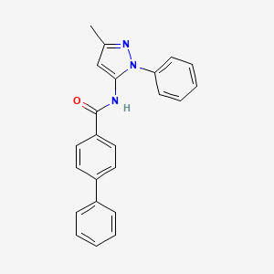 N-(3-methyl-1-phenyl-1H-pyrazol-5-yl)-[1,1'-biphenyl]-4-carboxamide
