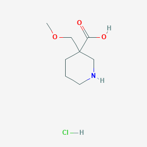 3-(Methoxymethyl)piperidine-3-carboxylic acid hydrochloride