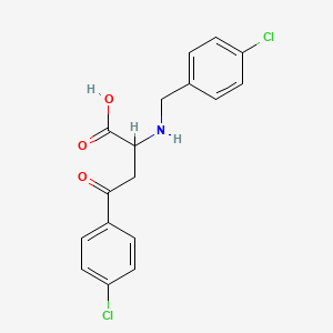 2-[(4-Chlorobenzyl)amino]-4-(4-chlorophenyl)-4-oxobutanoic acid