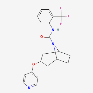 (1R,5S)-3-(pyridin-4-yloxy)-N-(2-(trifluoromethyl)phenyl)-8-azabicyclo[3.2.1]octane-8-carboxamide