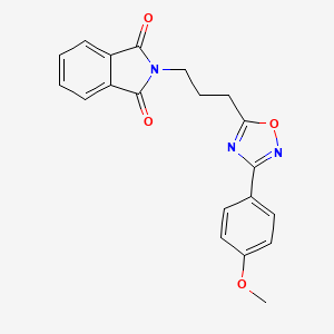 2-(3-(3-(4-Methoxyphenyl)-1,2,4-oxadiazol-5-yl)propyl)isoindoline-1,3-dione