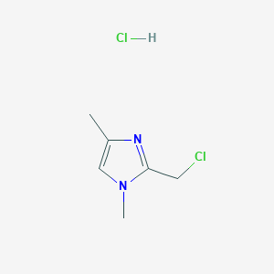 2-(Chloromethyl)-1,4-dimethylimidazole;hydrochloride