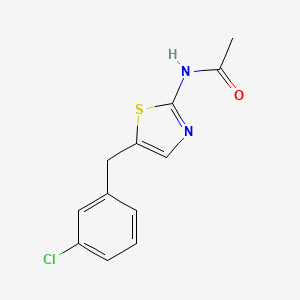 N-[5-(3-chlorobenzyl)-1,3-thiazol-2-yl]acetamide