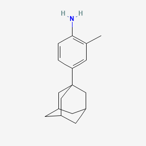 molecular formula C17H23N B2384861 4-Adamantan-1-yl-2-methyl-phenylamine CAS No. 22947-40-6