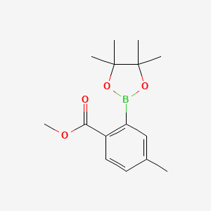 molecular formula C15H21BO4 B2384879 Methyl 4-methyl-2-(4,4,5,5-tetramethyl-1,3,2-dioxaborolan-2-YL)benzoate CAS No. 1147351-76-5
