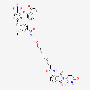 molecular formula C44H42F3N7O12 B2384880 BI-3663 