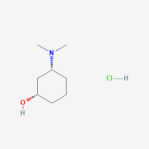 molecular formula C8H18ClNO B2384910 cis-3-(Dimethylamino)cyclohexanol hydrochloride CAS No. 2089310-95-0