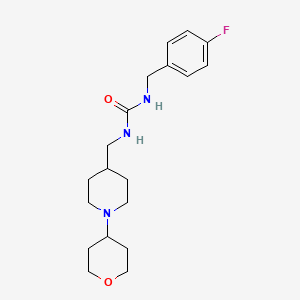 1-(4-fluorobenzyl)-3-((1-(tetrahydro-2H-pyran-4-yl)piperidin-4-yl)methyl)urea