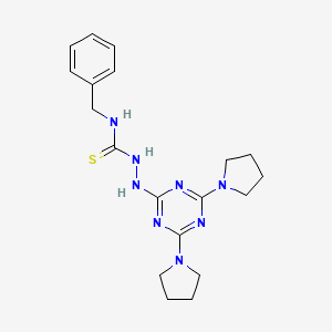 N-benzyl-2-(4,6-di(pyrrolidin-1-yl)-1,3,5-triazin-2-yl)hydrazinecarbothioamide