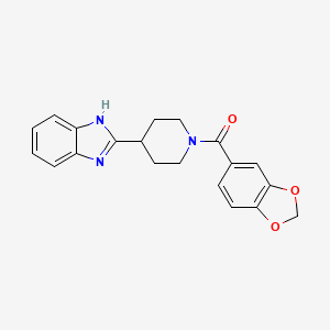 (4-(1H-benzo[d]imidazol-2-yl)piperidin-1-yl)(benzo[d][1,3]dioxol-5-yl)methanone