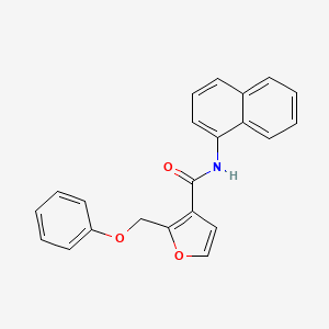 molecular formula C22H17NO3 B2384932 N-(naphthalen-1-yl)-2-(phenoxymethyl)furan-3-carboxamide CAS No. 878716-01-9