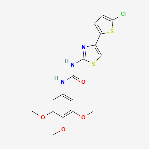 1-(4-(5-Chlorothiophen-2-yl)thiazol-2-yl)-3-(3,4,5-trimethoxyphenyl)urea
