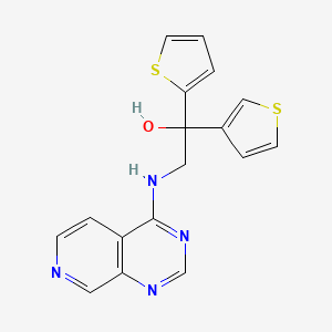 2-(Pyrido[3,4-d]pyrimidin-4-ylamino)-1-thiophen-2-yl-1-thiophen-3-ylethanol