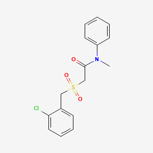 2-[(2-chlorobenzyl)sulfonyl]-N-methyl-N-phenylacetamide