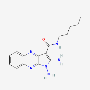 1,2-diamino-N-pentyl-1H-pyrrolo[2,3-b]quinoxaline-3-carboxamide