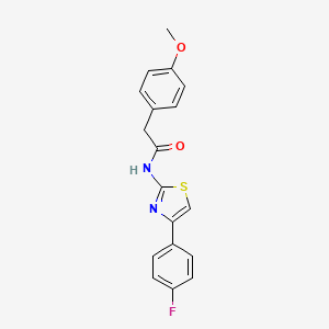 N-[4-(4-fluorophenyl)-1,3-thiazol-2-yl]-2-(4-methoxyphenyl)acetamide