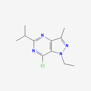 7-Chloro-1-ethyl-5-isopropyl-3-methyl-1H-pyrazolo[4,3-d]pyrimidine