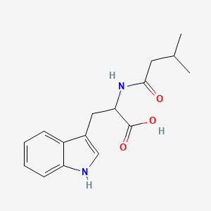 B2384966 3-(1H-indol-3-yl)-2-(3-methylbutanamido)propanoic acid CAS No. 880479-04-9
