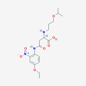 4-((4-Ethoxy-2-nitrophenyl)amino)-2-((3-isopropoxypropyl)amino)-4-oxobutanoic acid