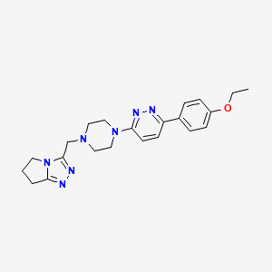 3-[[4-[6-(4-Ethoxyphenyl)pyridazin-3-yl]piperazin-1-yl]methyl]-6,7-dihydro-5H-pyrrolo[2,1-c][1,2,4]triazole