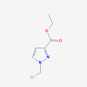 molecular formula C7H9ClN2O2 B2384992 ethyl 1-(chloromethyl)-1H-pyrazole-3-carboxylate CAS No. 1006455-27-1
