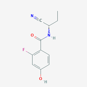 N-[(1S)-1-cyanopropyl]-2-fluoro-4-hydroxybenzamide