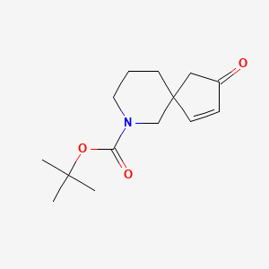 molecular formula C14H21NO3 B2385024 tert-Butyl 3-oxo-7-azaspiro[4.5]dec-1-ene-7-carboxylate CAS No. 2241128-91-4