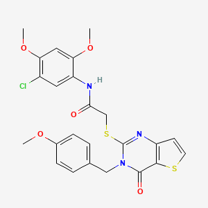 N-(5-chloro-2,4-dimethoxyphenyl)-2-((3-(4-methoxybenzyl)-4-oxo-3,4-dihydrothieno[3,2-d]pyrimidin-2-yl)thio)acetamide