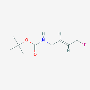 molecular formula C9H16FNO2 B2385099 Tert-butyl N-[(E)-4-fluorobut-2-enyl]carbamate CAS No. 2375276-04-1