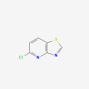 molecular formula C6H3ClN2S B2385102 5-Chloro-[1,3]thiazolo[4,5-b]pyridine CAS No. 1554348-39-8
