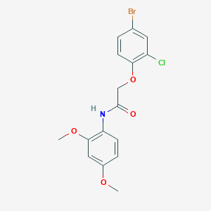 molecular formula C16H15BrClNO4 B2385113 2-(4-bromo-2-chlorophenoxy)-N-(2,4-dimethoxyphenyl)acetamide CAS No. 430453-93-3