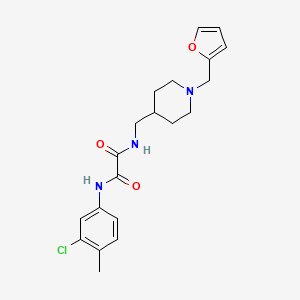 N1-(3-chloro-4-methylphenyl)-N2-((1-(furan-2-ylmethyl)piperidin-4-yl)methyl)oxalamide