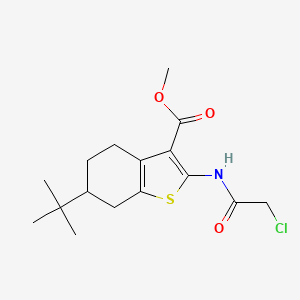Methyl 6-tert-butyl-2-[(chloroacetyl)amino]-4,5,6,7-tetrahydro-1-benzothiophene-3-carboxylate
