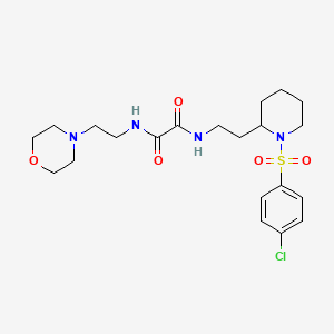 N1-(2-(1-((4-chlorophenyl)sulfonyl)piperidin-2-yl)ethyl)-N2-(2-morpholinoethyl)oxalamide