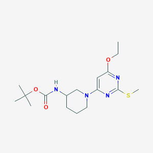 tert-Butyl (1-(6-ethoxy-2-(methylthio)pyrimidin-4-yl)piperidin-3-yl)carbamate