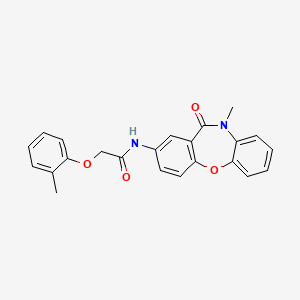 N-(10-methyl-11-oxo-10,11-dihydrodibenzo[b,f][1,4]oxazepin-2-yl)-2-(o-tolyloxy)acetamide
