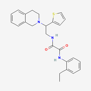 N1-(2-(3,4-dihydroisoquinolin-2(1H)-yl)-2-(thiophen-2-yl)ethyl)-N2-(2-ethylphenyl)oxalamide