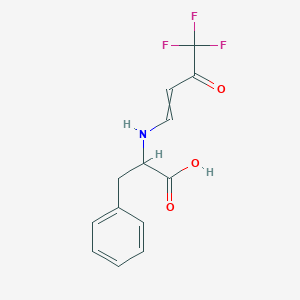 3-Phenyl-2-(4,4,4-trifluoro-3-oxo-but-1-enylamino)-propionic acid