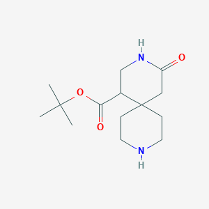 Tert-butyl 2-oxo-3,9-diazaspiro[5.5]undecane-5-carboxylate