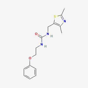 molecular formula C15H19N3O2S B2385156 1-((2,4-Dimethylthiazol-5-yl)methyl)-3-(2-phenoxyethyl)urea CAS No. 1421530-49-5