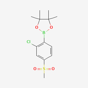 2-(2-Chloro-4-methylsulfonylphenyl)-4,4,5,5-tetramethyl-1,3,2-dioxaborolane