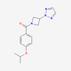 (4-Propan-2-yloxyphenyl)-[3-(triazol-2-yl)azetidin-1-yl]methanone