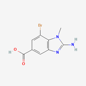 2-Amino-7-bromo-1-methylbenzimidazole-5-carboxylic acid