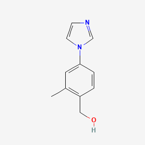[4-(1H-imidazol-1-yl)-2-methylphenyl]methanol