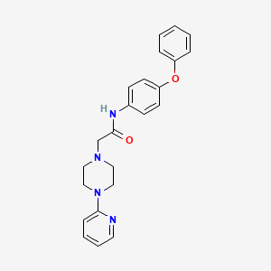 N-(4-phenoxyphenyl)-2-(4-pyridin-2-ylpiperazin-1-yl)acetamide
