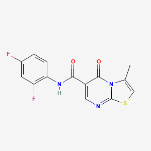 N-(2,4-difluorophenyl)-3-methyl-5-oxo-[1,3]thiazolo[3,2-a]pyrimidine-6-carboxamide
