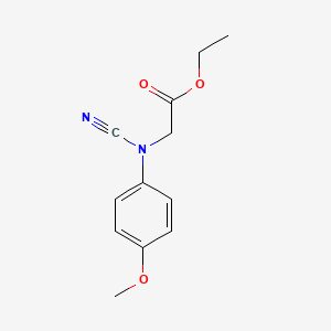 Ethyl 2-(N-cyano-4-methoxyanilino)acetate